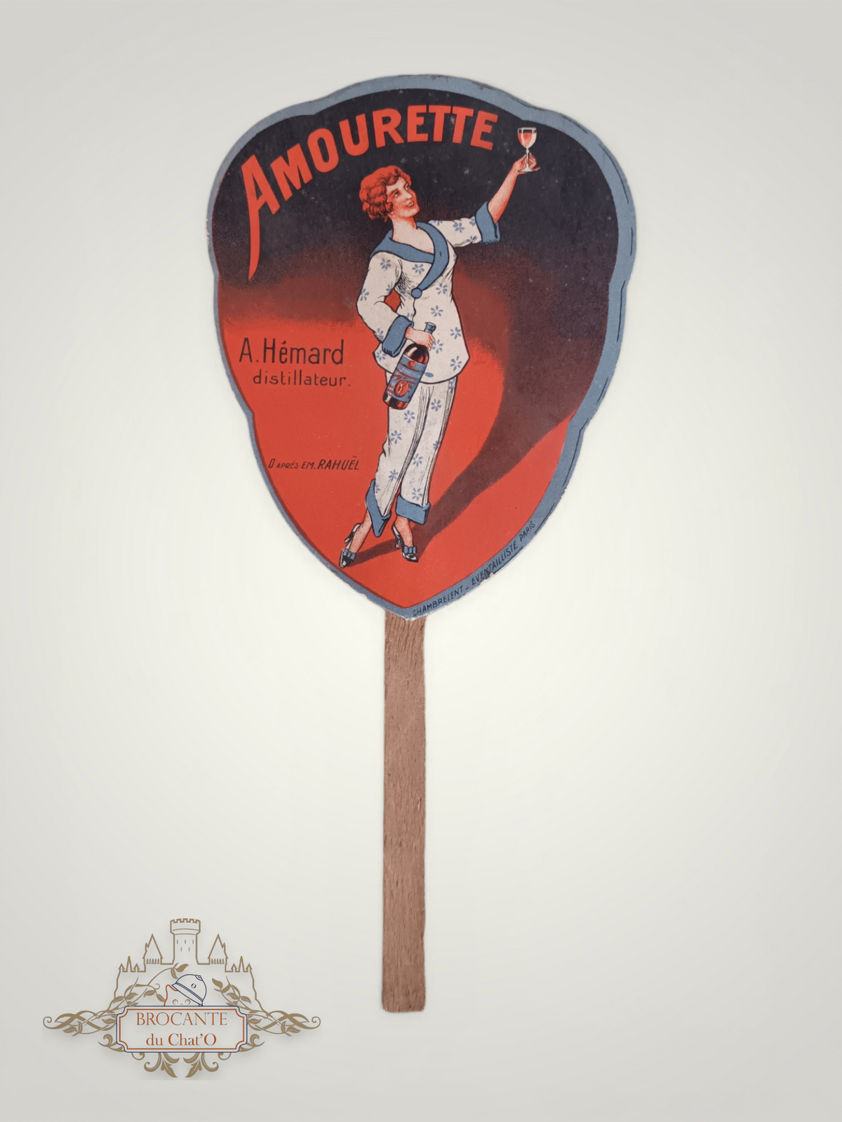 1920's - Eventail publicitaire "Amourette"