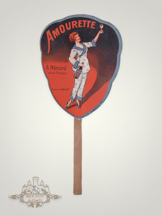 1920's - Eventail publicitaire "Amourette"