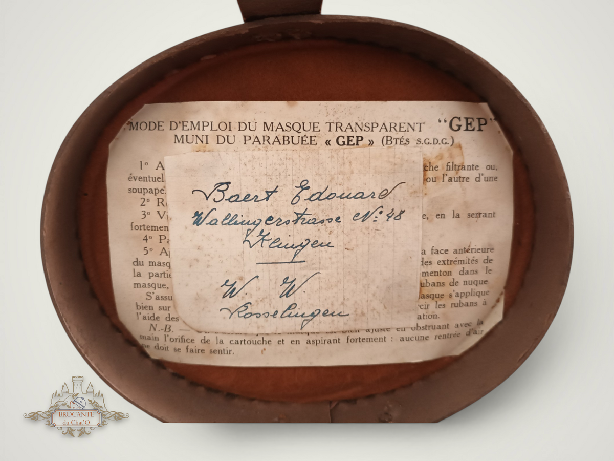 Frankreich 1939-45 - GEP-Gasmaske für den Zivilschutz