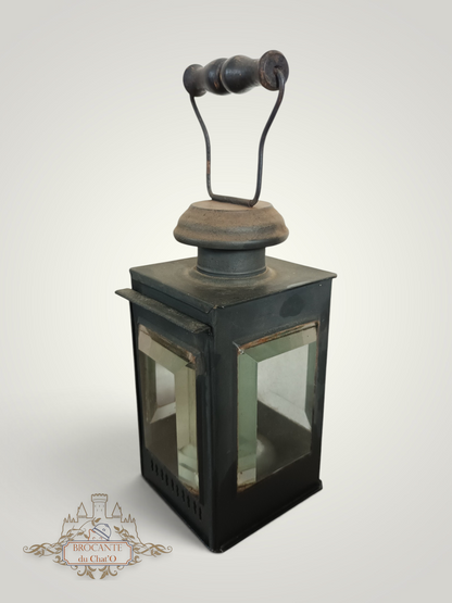 1900-30's - Petite lanterne à verre biseautés