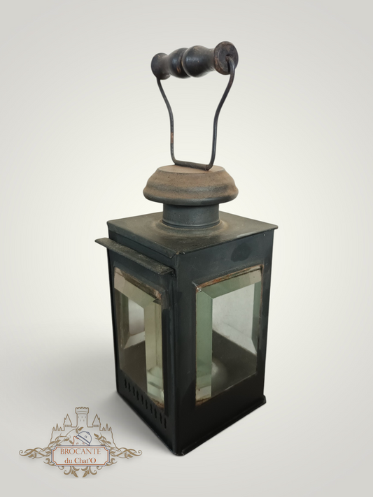 1900-30's - Petite lanterne à verre biseautés
