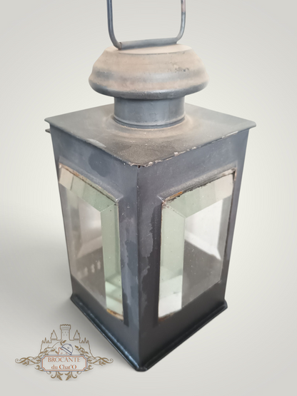 1900-30's - Petite lanterne à verre biseautés