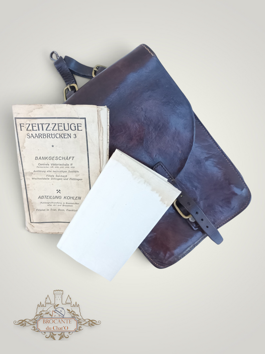 France 1918 - Porte-documents avec cartes allemandes