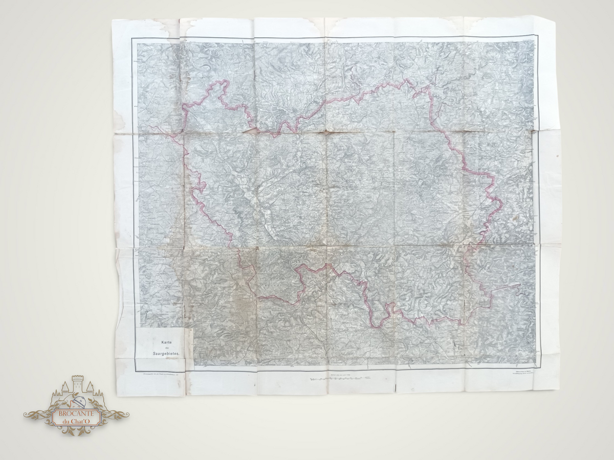 France 1918 - Porte-documents avec cartes allemandes
