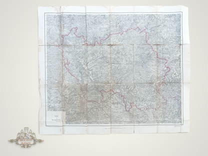 France 1918 - Porte-documents avec cartes allemandes