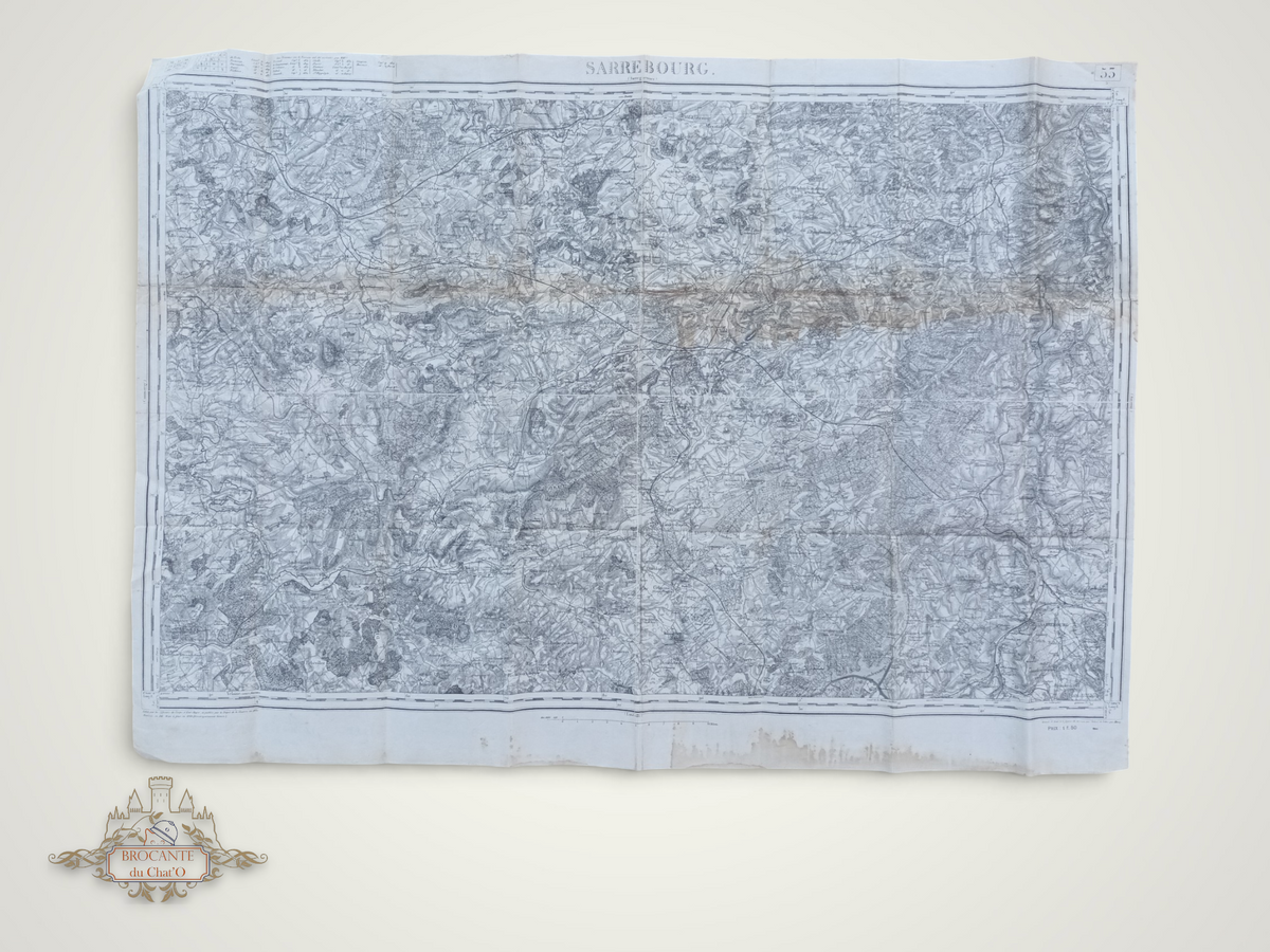 France 1918 - Porte-documents avec cartes allemandes