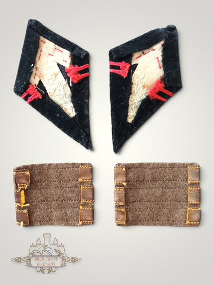 Frankreich 1939-40 – Kragenspiegel und Offizierswinkel der Pioniertruppe