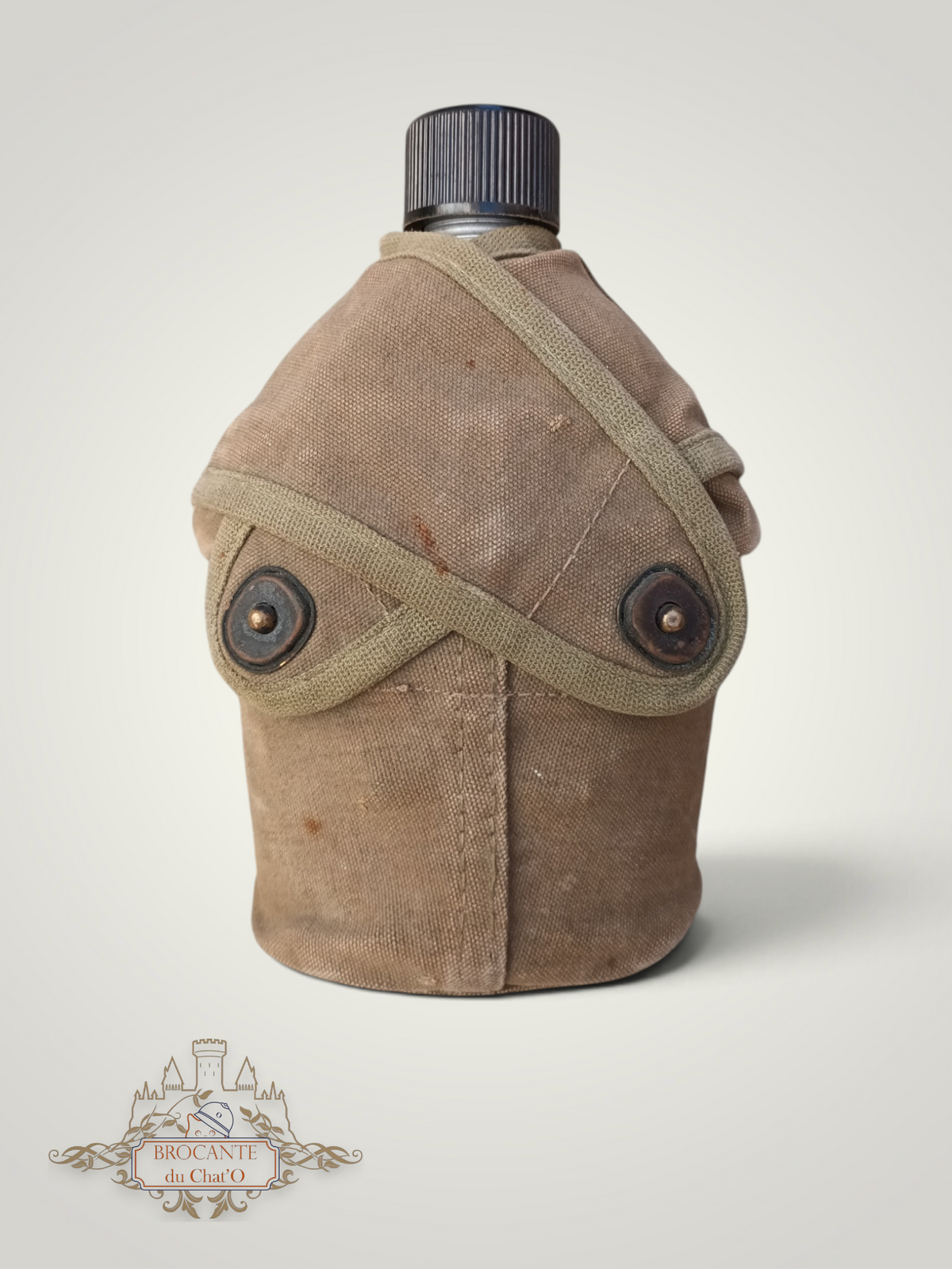 US WW2 - Gourde USMC rabats croisés complète