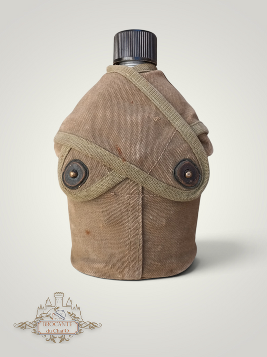 US WW2 - Gourde USMC rabats croisés complète