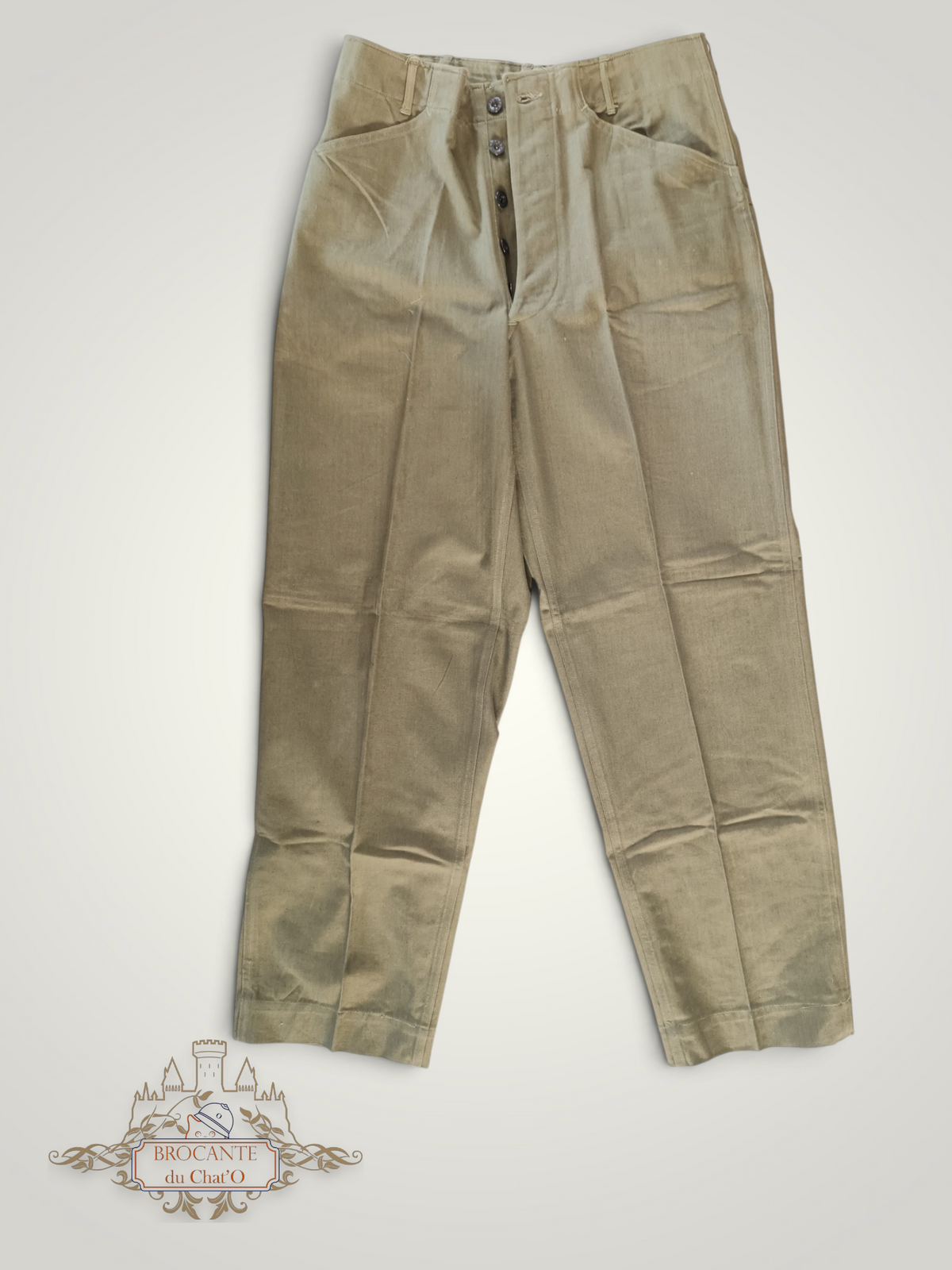 US WW2 - Pantalon HBT N3 daté 1943 - Neuf !