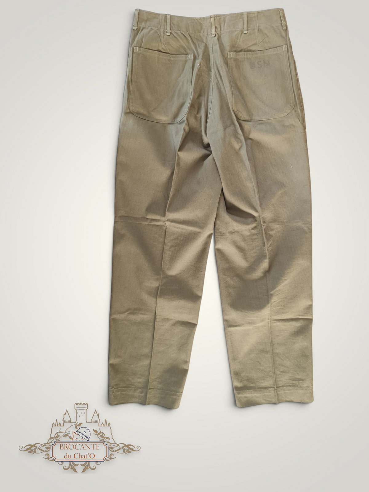 US WW2 - Pantalon HBT N3 daté 1943 - Neuf !