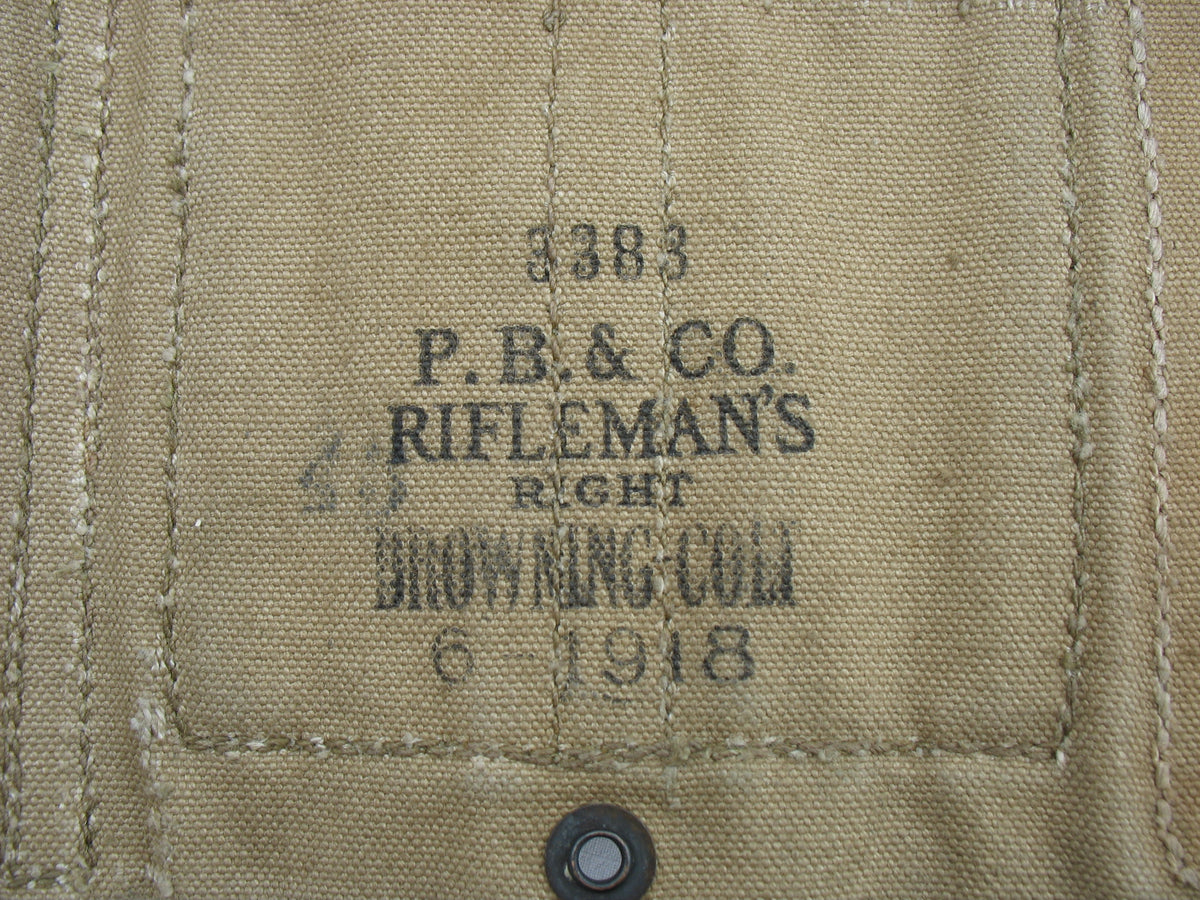 US WW1 - Ceinturon-cartouchière tireur FM BAR