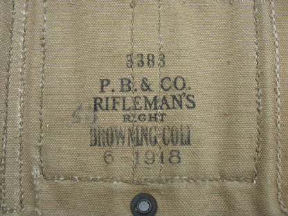 US WW1 - Ceinturon-cartouchière tireur FM BAR