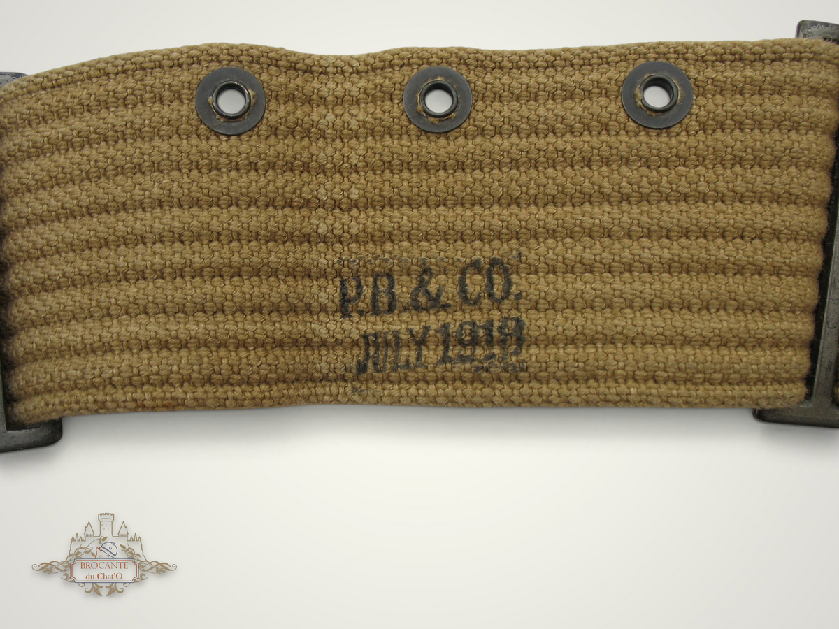 US WW1 - Ceinturon-cartouchière tireur FM BAR