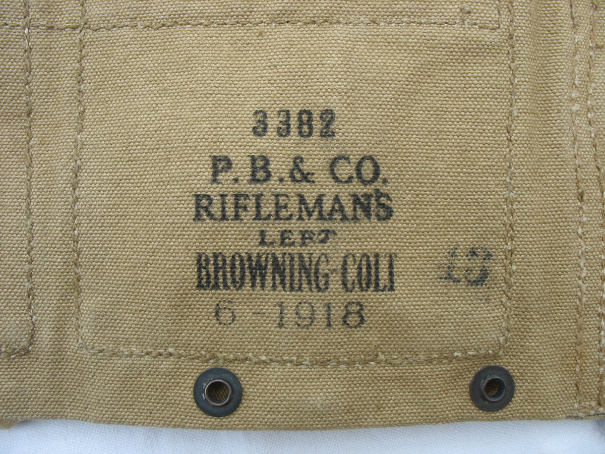 US WW1 - Ceinturon-cartouchière tireur FM BAR