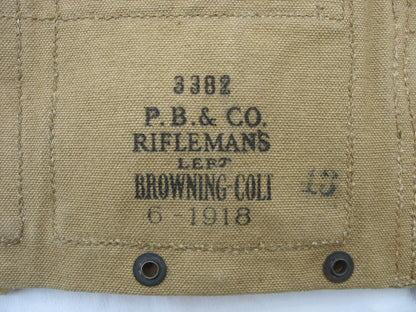 US WW1 - Ceinturon-cartouchière tireur FM BAR